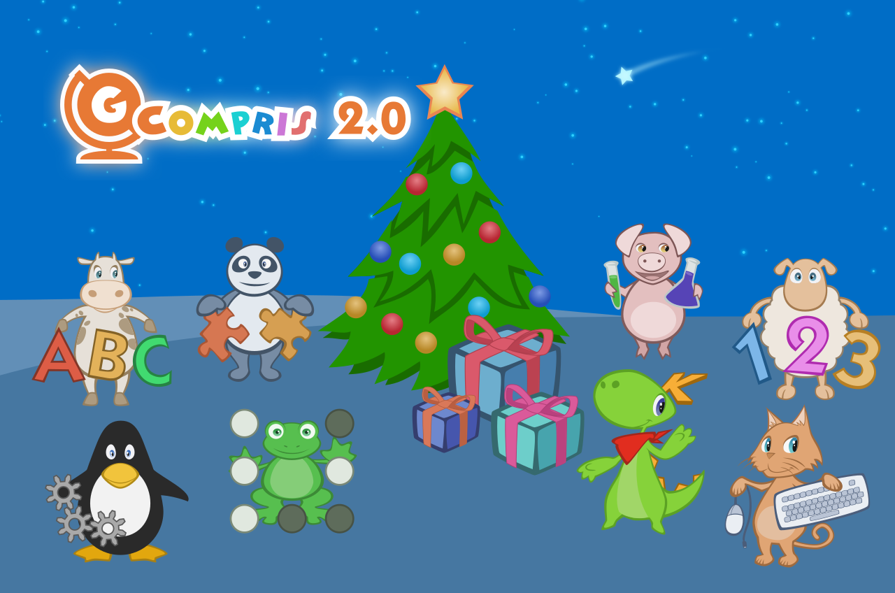 GCompris no Live Doudou Linux - Programas e jogos educativos para crianças  