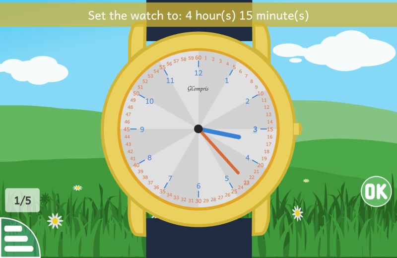 screenshot learning clock